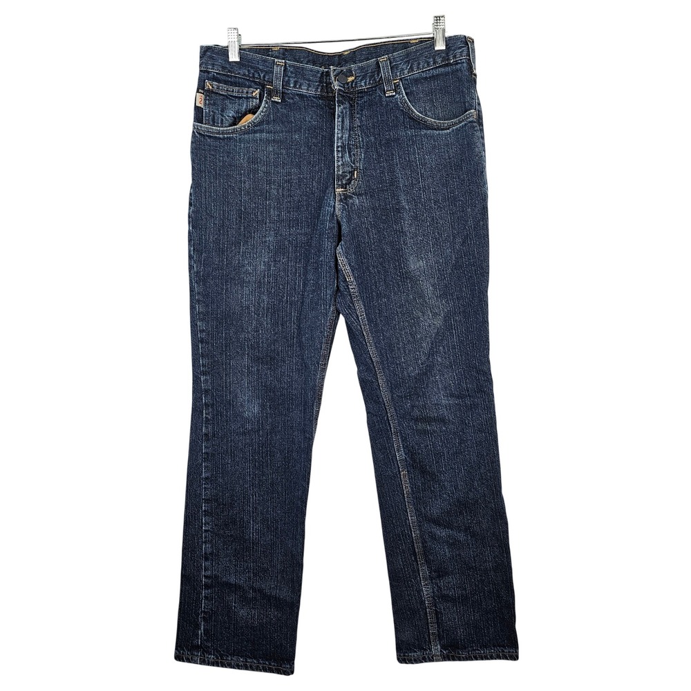 Carhartt 34x30 Traditional Fit Jeans Fire‎ Resistant CR2 Mens Denim Work Pants